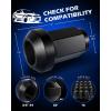 imageOrion Motor Tech 91618 Wheel Lug Nuts 32 Pack Black 916 x 18 Trim Lug Nuts 2 inches Tall Spline Drive Cone Seat Compatible with Dodge 19942011 Ram 2500 3500 Aftermarket Wheel 8x65 5x55Black