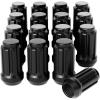 imageOrion Motor Tech 91618 Wheel Lug Nuts 32 Pack Black 916 x 18 Trim Lug Nuts 2 inches Tall Spline Drive Cone Seat Compatible with Dodge 19942011 Ram 2500 3500 Aftermarket Wheel 8x65 5x55Black