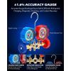 imageOrion Motor Tech AC Vacuum Pump and Gauge Set 13 hp 4 cfm Vacuum Pump Manifold Gauge Kit with Leak Detector 4 Hoses ampamp Accessories for R134a R22 R410a AC Vacuum Pump Kit for Auto HVAC Systems40 CFM  3 Way
