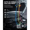 imageOrion Motor Tech AC Vacuum Pump and Gauge Set 13 hp 4 cfm Vacuum Pump Manifold Gauge Kit with Leak Detector 4 Hoses ampamp Accessories for R134a R22 R410a AC Vacuum Pump Kit for Auto HVAC Systems45 CFM4 way