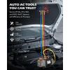 imageOrion Motor Tech AC Vacuum Pump and Gauge Set 13 hp 4 cfm Vacuum Pump Manifold Gauge Kit with Leak Detector 4 Hoses ampamp Accessories for R134a R22 R410a AC Vacuum Pump Kit for Auto HVAC Systems40 CFM  3 Way