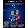 imageOrion Motor Tech AC Vacuum Pump and Gauge Set 13 hp 4 cfm Vacuum Pump Manifold Gauge Kit with Leak Detector 4 Hoses ampamp Accessories for R134a R22 R410a AC Vacuum Pump Kit for Auto HVAC Systems40 CFMR1234yf