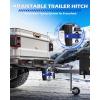 imageOrion Motor Tech Adjustable Trailer Hitch Fits 2 in Receiver 6 in Drop ampamp Rise Hitch 12500 LBS GTW Class 3 4 Hitch Heavy Duty Aluminum Drop Hitch for Truck with Three AntiTheft Locking Hitch PinsBlackBlue