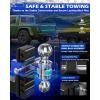 imageOrion Motor Tech Adjustable Trailer Hitch Fits 2 in Receiver 6 in Drop ampamp Rise Hitch 12500 LBS GTW Class 3 4 Hitch Heavy Duty Aluminum Drop Hitch for Truck with Three AntiTheft Locking Hitch PinsBlackBlue