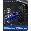 imageOrion Motor Tech Adjustable Trailer Hitch Fits 2 in Receiver 6 in Drop ampamp Rise Hitch 12500 LBS GTW Class 3 4 Hitch Heavy Duty Aluminum Drop Hitch for Truck with Three AntiTheft Locking Hitch PinsBlackBlue