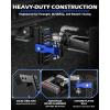 imageOrion Motor Tech Adjustable Trailer Hitch Fits 2 in Receiver 6 in Drop ampamp Rise Hitch 12500 LBS GTW Class 3 4 Hitch Heavy Duty Aluminum Drop Hitch for Truck with Three AntiTheft Locking Hitch PinsBlackBlue