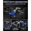 imageOrion Motor Tech Adjustable Trailer Hitch Fits 2 in Receiver 6 in Drop ampamp Rise Hitch 12500 LBS GTW Class 3 4 Hitch Heavy Duty Aluminum Drop Hitch for Truck with Three AntiTheft Locking Hitch PinsBlackBlue