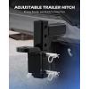 imageOrion Motor Tech Adjustable Trailer Hitch Fits 2 in Receiver 814quot Rise 912quot Drop Hitch Ball Mount with 8 Heights Heavy Duty Tow Hitch with 2 Hitch Pins 25T Capacity for Trailers Campers Boats