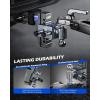 imageOrion Motor Tech Adjustable Trailer Hitch Heavy Duty 25 inch Receiver Hitch 6quot Drop Hitch with 2quot ampamp 2516quot Balls 360 DualBall Mount with 18500lb Towing Capacity for Class IV ampamp V Gray