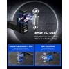 imageOrion Motor Tech Adjustable Trailer Hitch Heavy Duty 25 inch Receiver Hitch 6quot Drop Hitch with 2quot ampamp 2516quot Balls 360 DualBall Mount with 18500lb Towing Capacity for Class IV ampamp V Blue