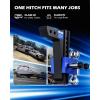 imageOrion Motor Tech Adjustable Trailer Hitch Heavy Duty Drop Hitch 2 inch Receiver 8quot Drop ampamp Rise Hitch with 2quot ampamp 2516quot Balls 360 DualBall Mount with 12500 lb Towing Capacity for Class III ampamp IV