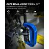 imageOrion Motor Tech Ball Joint Removal Tool Kit 23pc Ball Joint Press ampamp U Joint Removal Kit with Sockets and Universal Adapters Heavy Duty Ball Joint Tool Set for Most 2WD 4WD Cars Trucks SUVs Blackblack