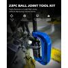 imageOrion Motor Tech Ball Joint Removal Tool Kit 23pc Ball Joint Press ampamp U Joint Removal Kit with Sockets and Universal Adapters Heavy Duty Ball Joint Tool Set for Most 2WD 4WD Cars Trucks SUVs Blackblue