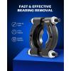 imageOrion Motor Tech Bearing Puller Set 5 Ton Capacity Bearing Separator Pinion Wheel Bearing Removal Kit with 2quot and 3quot Jaws Wheel Hub Axle Puller Set Heavy Duty Bearing Splitter Tool Kitblack bearing separator