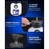 imageOrion Motor Tech Brake Bleeder Kit One Person 25L Brake Fluid Extractor Compatible with Ford VW BMW More Brake Pressure Bleeder with 26qt Bottle Vacuum Gauge Hose Cap Wrench ampamp European AdapterBlue
