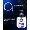 imageOrion Motor Tech Brake Bleeder Kit One Person 25L Brake Fluid Extractor Compatible with Ford VW BMW More Brake Pressure Bleeder with 26qt Bottle Vacuum Gauge Hose Cap Wrench ampamp European AdapterBlue