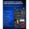 imageOrion Motor Tech Brake Bleeder Kit with Hand Vacuum Pump and Adapters Brake Bleeding Kit for Brake Fluid Power Steering Fluid More Vacuum Brake Bleeder Pump with Pressure GaugeBlack