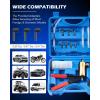 imageOrion Motor Tech Brake Bleeder Kit with Hand Vacuum Pump and Adapters Brake Bleeding Kit for Brake Fluid Power Steering Fluid More Vacuum Brake Bleeder Pump with Pressure GaugeBlue