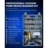 imageOrion Motor Tech Brake Bleeder Kit with Hand Vacuum Pump and Adapters Brake Bleeding Kit for Brake Fluid Power Steering Fluid More Vacuum Brake Bleeder Pump with Pressure GaugeGray