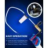 imageOrion Motor Tech Brake Bleeder Kit with Hand Vacuum Pump and Adapters Brake Bleeding Kit for Brake Fluid Power Steering Fluid More Vacuum Brake Bleeder Pump with Pressure GaugeGray
