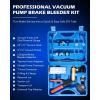imageOrion Motor Tech Brake Bleeder Kit with Hand Vacuum Pump and Adapters Brake Bleeding Kit for Brake Fluid Power Steering Fluid More Vacuum Brake Bleeder Pump with Pressure GaugeBlue