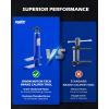 imageOrion Motor Tech Brake Pad Spreader Universal Caliper Piston Compressor Tool with 2 Hanger Hooks for MultiPiston Brake Caliper Compressor Heavy Duty Disc Brake Caliper Tool Set