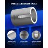 imageOrion Motor Tech Bushing Press Kit 27pc Pull and Press Sleeve Kit for Most LCV HGV Engine Cars Vehicles Universal Seal Bearing Bushing Removal Installation Tool Kit 5 Pulling Spindles with Nuts Case