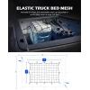imageOrion Motor Tech Cargo Net for Trailer 5x7 Truck Cargo Net Utility Trailer Net 10x14 Max Stretch Size Truck Bed Net with 18 Carabiners Storage Bag 5 x 7 ft BlackBlack