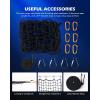 imageOrion Motor Tech Cargo Net for Trailer 5x7 Truck Cargo Net Utility Trailer Net 10x14 Max Stretch Size Truck Bed Net with 18 Carabiners Storage Bag 5 x 7 ft BlackBlack