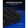 imageOrion Motor Tech Cargo Net for Trailer 5x7 Truck Cargo Net Utility Trailer Net 10x14 Max Stretch Size Truck Bed Net with 18 Carabiners Storage Bag 5 x 7 ft BlackBlack