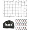imageOrion Motor Tech Cargo Net for Trailer 5x7 Truck Cargo Net Utility Trailer Net 10x14 Max Stretch Size Truck Bed Net with 18 Carabiners Storage Bag 5 x 7 ft BlackBlack