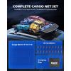 imageOrion Motor Tech Cargo Net for Trailer 5x7 Truck Cargo Net Utility Trailer Net 10x14 Max Stretch Size Truck Bed Net with 18 Carabiners Storage Bag 5 x 7 ft BlackBlack
