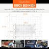imageOrion Motor Tech Cargo Net for Trailer 5x7 Truck Cargo Net Utility Trailer Net 10x14 Max Stretch Size Truck Bed Net with 18 Carabiners Storage Bag 5 x 7 ft BlackBlack