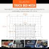 imageOrion Motor Tech Cargo Net for Trailer 5x7 Truck Cargo Net Utility Trailer Net 10x14 Max Stretch Size Truck Bed Net with 18 Carabiners Storage Bag 5 x 7 ft BlackBlack