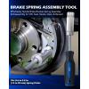 imageOrion Motor Tech Drum Brake Tool Kit 15pc Master Drum ampamp Disc Brake Tool Kit with Brake Spring Pliers Brake Caliper Brushes ampamp Drum Brake Spring Tool Brake Caliper Socket Set for Bolt Removal