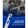 imageOrion Motor Tech Fan Clutch Wrench Set with 32mm Nut and Water Pump Pulley Holder for BMW E34 E36 E39 E46 E90 2pc Silver