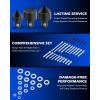 imageOrion Motor Tech Harmonic Balancer Puller Kit 49pc Power Steering Pulley Puller Installer Tool Set Heavy Duty Steering Wheel Puller Tool Kit for Flange Type Gear and Crank Puller with Storage Case