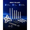 imageOrion Motor Tech Harmonic Balancer Puller Kit Power Steering Pulley Puller Installer Tool Set Automotive Steering Wheel Puller Tool Kit Flange Type Gear and Crank Puller Setblue