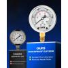 imageOrion Motor Tech Hydraulic Pressure Test Kit with 3 Gauges 3500 5500 9000 psi 8 Test Couplings Quick Connector ampamp 3 Test Hoses Hydraulic Gauge Kit for Excavator Construction Machinery
