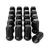 imageOrion Motor Tech M12x15 Lug Nuts Cone Seat Lug Nut Set with 34 Inch Hex 12x15mm Wheel Lug Nuts Compatible with Ford Focus Fusion Escape and More 611303 CV6Z1012C OEM Style Chrome Set of 20Black
