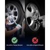 imageOrion Motor Tech M12x15 Lug Nuts Cone Seat Lug Nut Set with 34 Inch Hex 12x15mm Wheel Lug Nuts Compatible with Ford Focus Fusion Escape and More 611303 CV6Z1012C OEM Style Chrome Set of 20Black