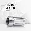 imageOrion Motor Tech M12x15 Lug Nuts Cone Seat Lug Nut Set with 34 Inch Hex 12x15mm Wheel Lug Nuts Compatible with Ford Focus Fusion Escape and More 611303 CV6Z1012C OEM Style Chrome Set of 20Silver