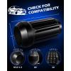 imageOrion Motor Tech M12x15 Lug Nuts Cone Seat Lug Nut Set with 34 Inch Hex 12x15mm Wheel Lug Nuts Compatible with Ford Focus Fusion Escape and More 611303 CV6Z1012C OEM Style Chrome Set of 20Black