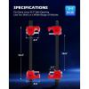 imageOrion Motor Tech Macpherson Strut Spring Compressor Tool Set with 105quot Range Dual HeavyDuty Coil Spring Compressor Tools with 12quot Square Drive 1316quot Hex Auto Tool Set for Suspension Work BlueRed
