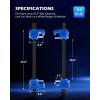 imageOrion Motor Tech Macpherson Strut Spring Compressor Tool Set with 105quot Range Dual HeavyDuty Coil Spring Compressor Tools with 12quot Square Drive 1316quot Hex Auto Tool Set for Suspension Work BlueBlue