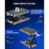 imageOrion Motor Tech Motorcycle Lift 1100lb Motorcycle Scissor Lift Jack with Wide Deck T Handle 38quot Socket Motorbike Center Stand with Chain Brush Crank Hoist Stand for ATV Dirt Bike Cruiser GrayGrey