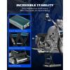 imageOrion Motor Tech Motorcycle Lift 1100lb Motorcycle Scissor Lift Jack with Wide Deck T Handle 38quot Socket Motorbike Center Stand with Chain Brush Crank Hoist Stand for ATV Dirt Bike Cruiser GrayGrey