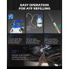 imageOrion Motor Tech Oil Extractor Pump and Dispenser Tool Kit 6L Pneumatic Transmission Fluid Bleeder Set 16 gal 2 Way Vacuum Fluid Evacuator and Filler Oil Change Kit 15 ATF Refill Adapters 3 Hoses