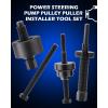 imageOrion Motor Tech Power Steering Pump Pulley PullerInstaller Tool Set Pump Pulley Remover Installer Tools Compatible with Ford GM and Chrysler VehiclesBlue