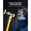 imageOrion Motor Tech R134a Can Tap Puncture Style R134a Refrigerant Dispenser with Tank Adapter for 14quot and 12quot AC Charging Hoses for Refilling Automotive Truck SUV and Other Air Conditioning Systems